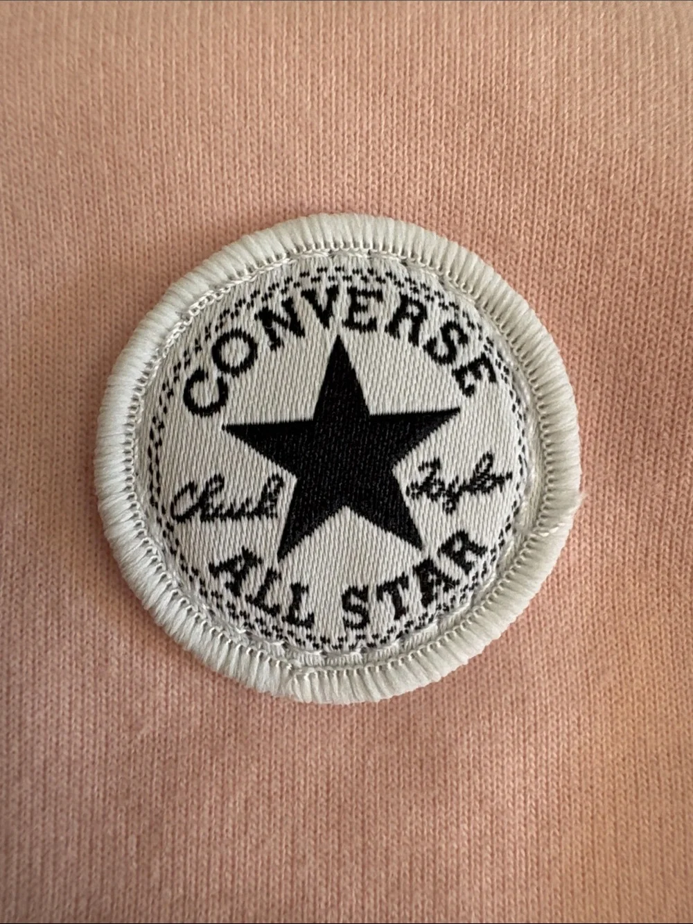 Converse Light Pink Infant One-Piece Footie with Front Pocket